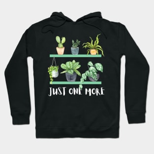 Just one more Plant Lady Mom Indoor Plants and Floral Hoodie